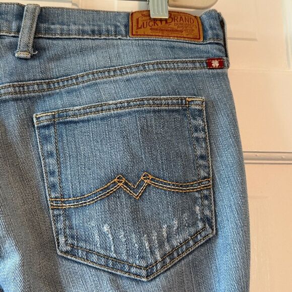LUCKY BRAND NEAPOLITAN SWEET N LOW FLARE JEANS LOW RISE LIGHT WASH SIZE 8 SHORT - Picture 6 of 13